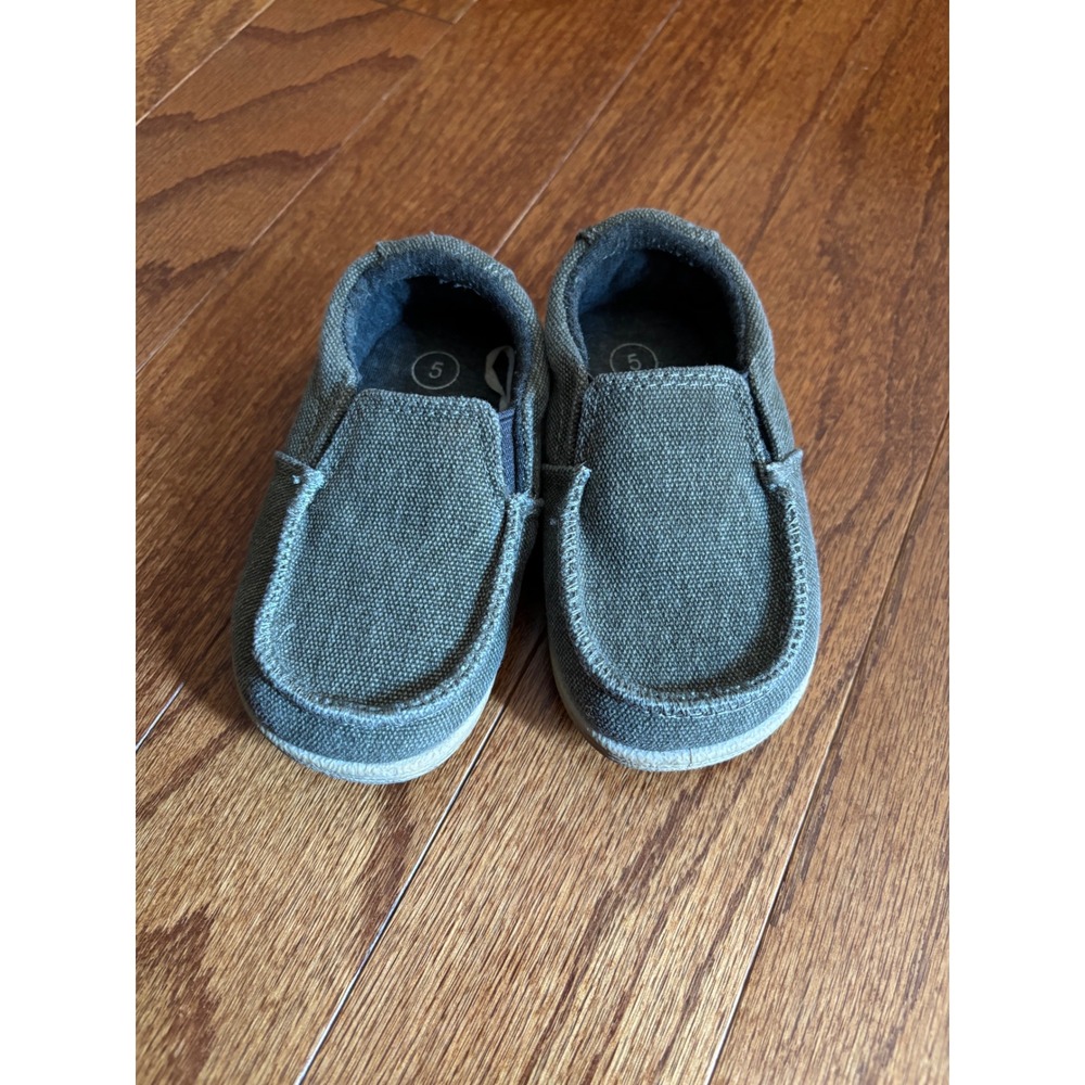 Cat & Jack Gray Slide On Toddler Shoes Size 5 - Picture 1 of 6